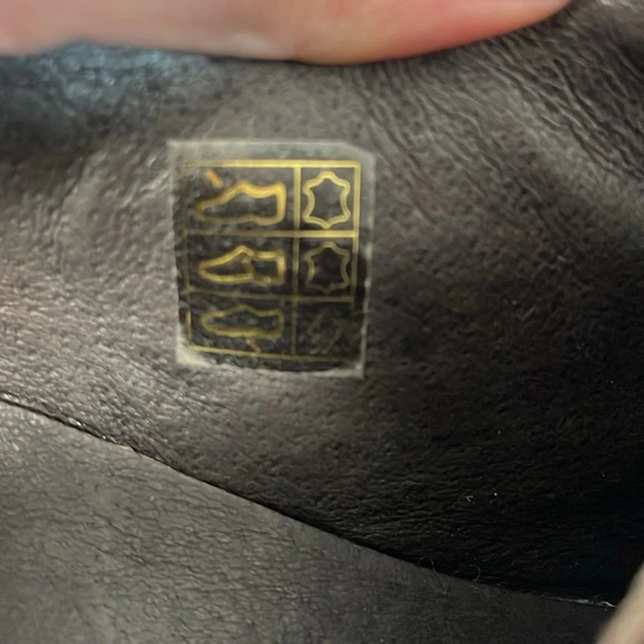 LUKETTI Mens Squared Pointed Toe Grain Leather Oxford Shoes Lace Up Brown 44 - Picture 13 of 14